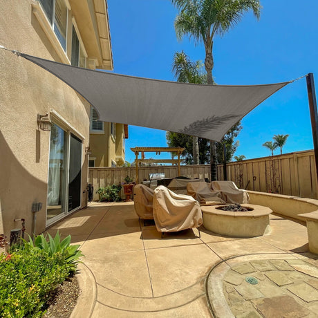 Permeable Rectangle Sun Shade Sail