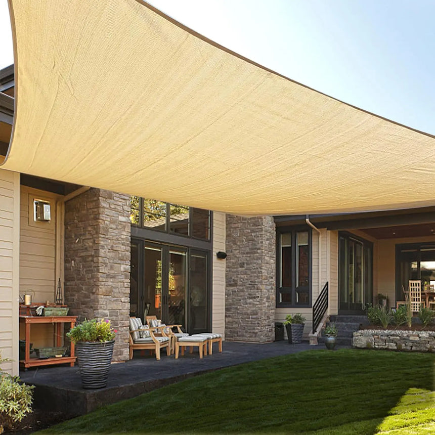 Permeable Rectangle Sun Shade Sail