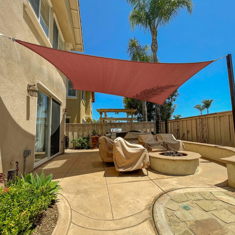 Permeable Rectangle Sun Shade Sail